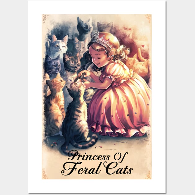 Princess of Feral Cats Wall Art by Cheeky BB